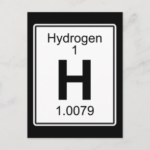 H - Waterstof Briefkaart