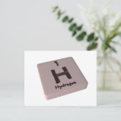 H Waterstof Briefkaart (Staand voorkant)