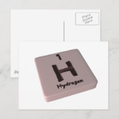 H Waterstof Briefkaart (Voorkant / Achterkant)