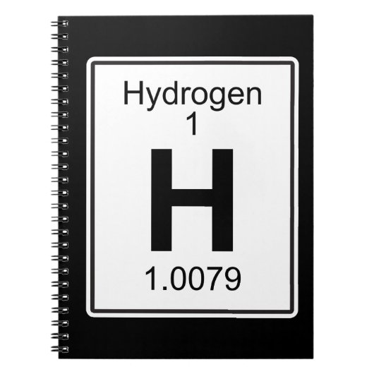 H - Waterstof Notitieboek (Voorkant)