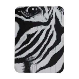 H. Zebra Dieren Wilde Natuur Abstract Originele Ku Magneet