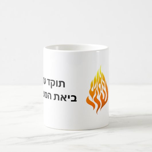 Ha Aish Sheli My Fire Logo Rabbi Nachman Breslov G Koffiemok (Center)