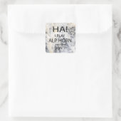 Ha Alphorn Square Sticker (Tas)