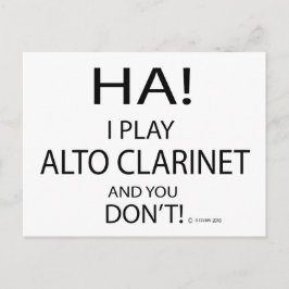 Ha Alto Clarinet Briefkaart
