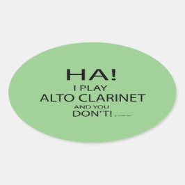 Ha Alto Clarinet Oval Sticker