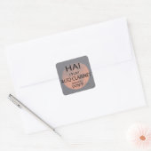 Ha Alto Clarinet Square Sticker (Envelop)