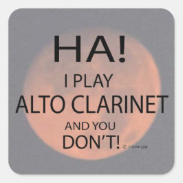 Ha Alto Clarinet Square Sticker