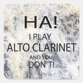 Ha Alto Clarinet Square Sticker