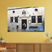 Ha-Ari Ashkenazi Shul - Tzfat Canvas Afdruk (Insitu (Woonkamer))