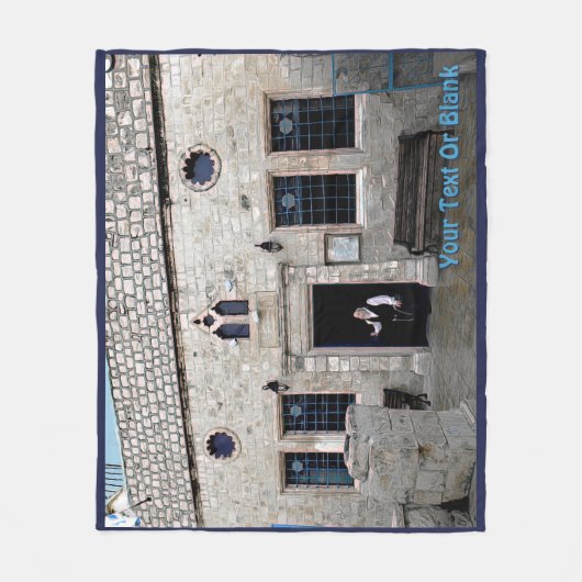 Ha-Ari Ashkenazi Shul - Tzfat Fleece Deken (Voorkant)