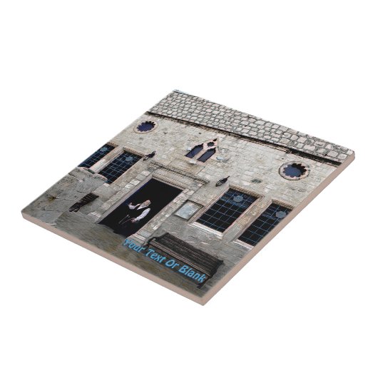 Ha-Ari Ashkenazi Shul - Tzfat Tegeltje (Zijkant)