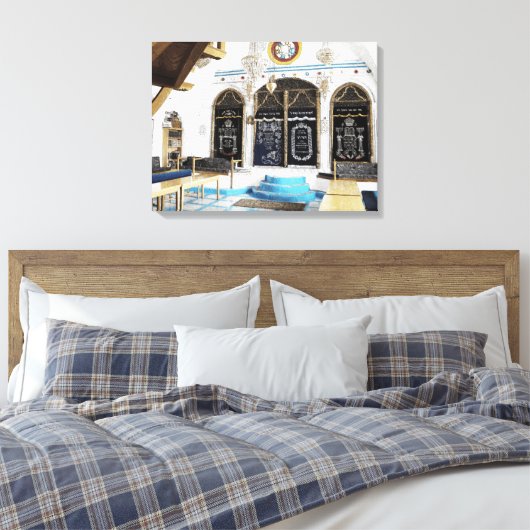 Ha-Ari Sepahrdi Shul - Tzfat Canvas Afdruk (Insitu (Slaapkamer))