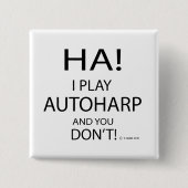 Ha Autoharp Vierkante Button 5,1 Cm (Voorkant)