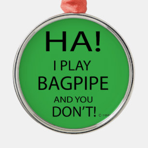 Ha Bagpipe Metalen Ornament