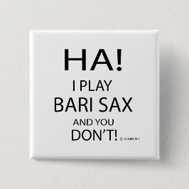 Ha Bari Sax Vierkante Button 5,1 Cm