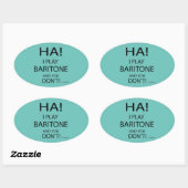Ha Baritone Oval Sticker (Vel)
