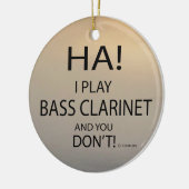 Ha Bass Clarinet Keramisch Ornament (Links)