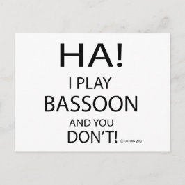 Ha Bassoon Briefkaart