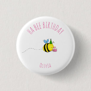 Ha bee Girls Birthday Ronde Button 3,2 Cm