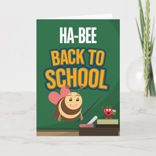 HA-BEE TERUG NAAR SCHOOL Kaart (Voorkant)