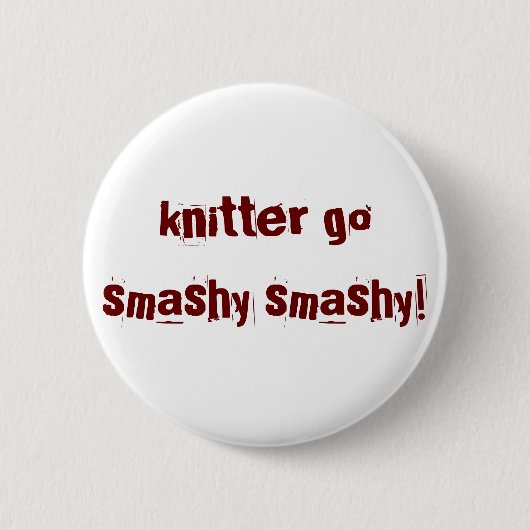 HA-Button - smashy smashy Ronde Button 5,7 Cm (Voorkant)