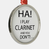 Ha Clarinet Metalen Ornament (Rechts)