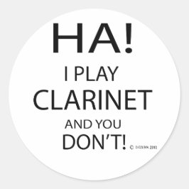 Ha Clarinet Ronde Sticker