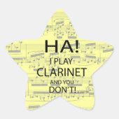 Ha Clarinet Star Sticker (Voorkant)