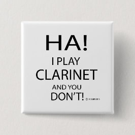 Ha Clarinet Vierkante Button 5,1 Cm