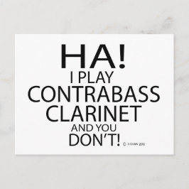 Ha Contrabass Clarinet Briefkaart