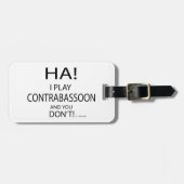 Ha Contrabassoon Bagagelabel (Voorkant horizontaal)