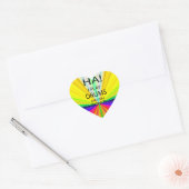 Ha Drums Heart Sticker (Envelop)
