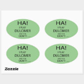 Ha Dulcimer Oval Sticker (Vel)
