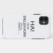 Ha English Horn Case-Mate iPhone Case (Achterkant (horizontaal))