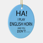 Ha English Horn Keramisch Ornament (Rechts)