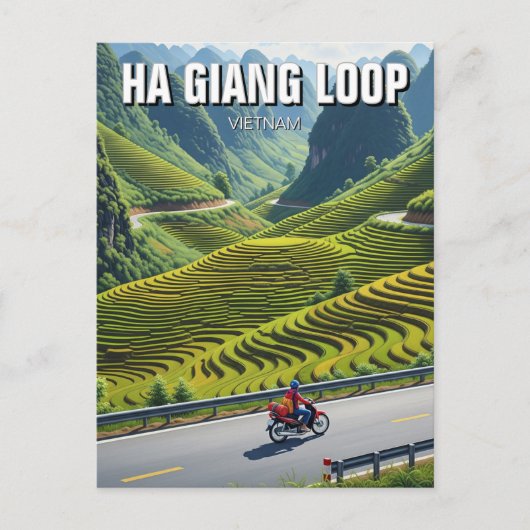 Ha Giang Loop Vietnam Travel Briefkaart (Voorkant)