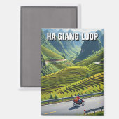 Ha Giang Loop Vietnam Travel Magneet (Voorkant / Achterkant)