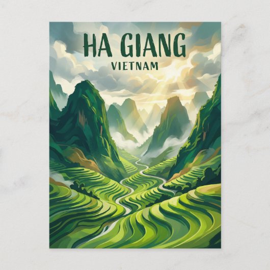 Ha Giang-lus Vietnam Briefkaart (Voorkant)