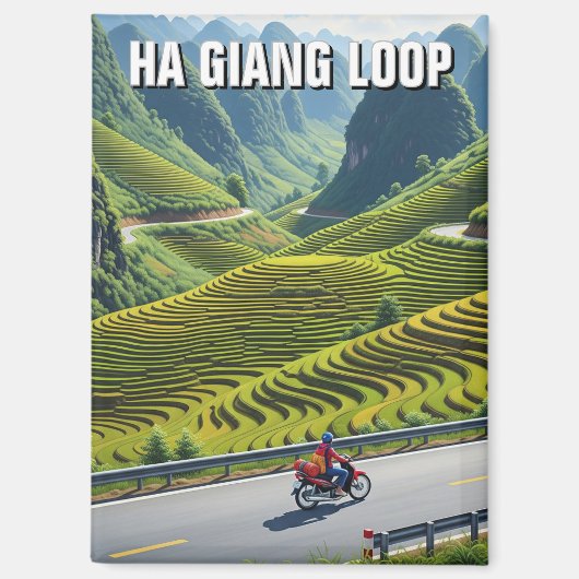 Ha Giang-lus Vietnam Reizen Magneet (Voorkant)