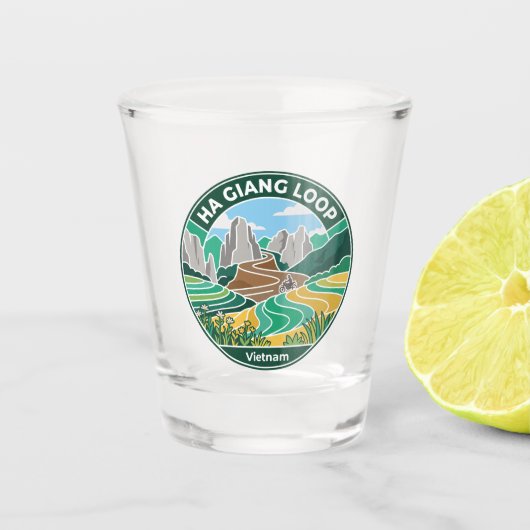 Ha Giang-lus Vietnam Shot Glas (Voorkant)