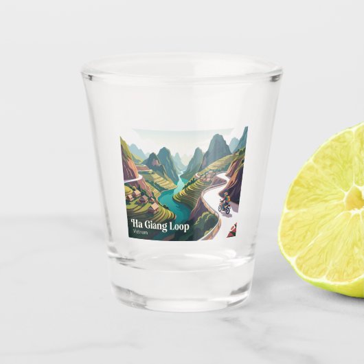 Ha Giang-lus Vietnam Shot Glas (Voorkant)