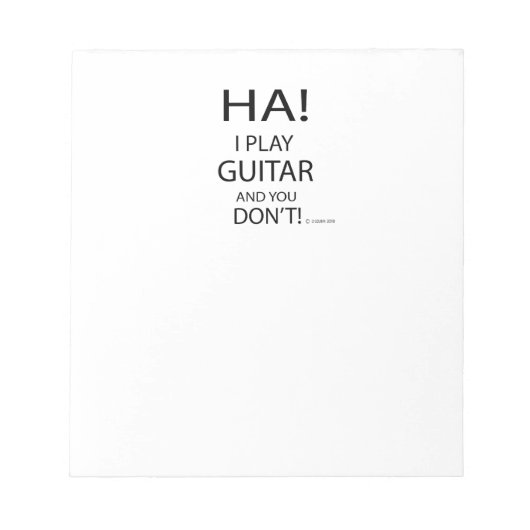 Ha Guitar Notitieblok (Voorkant)