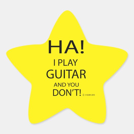 Ha Guitar Star Sticker (Voorkant)