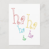 Ha ha! briefkaart (Voorkant)