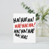 Ha Ha Ha Ha Ha Ha Briefkaart (Staand voorkant)