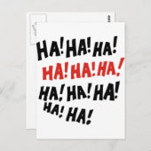 Ha Ha Ha Ha Ha Ha Briefkaart (Voorkant / Achterkant)