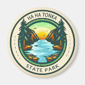 Ha Ha Ha Tonka State Park Missouri Badge Magneet (Voorkant)