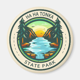 Ha Ha Ha Tonka State Park Missouri Badge Magneet