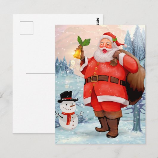 Ha Ha Merry Briefkaart met Kerstmis (Voorkant / Achterkant)