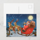 Ha Ha Merry Briefkaart met Kerstmis (Voorkant / Achterkant)